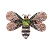 Brooches 20pcs/lot Wholesale Price Lailina Rhinestone Animal Bee Insect Brooch Pin Bling Honeybee