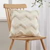 Cuscino/Decorativo Nappa Beige Copertura Trapuntato Cotone Lino Federe Per Soggiorno Morbido Divano Letto Sedia Home Decor 45x45cmC