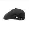 BERETS MAN M￥lare Cap British Classic Newsboy Hat Retro Solid Artistic Hats Breattable Justerbara platt m￶ssor BERET BOINA CASUAL ELASTISKA EURAPEA AMERIAL BARETT BC330