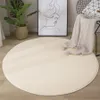 Carpet est Round Coral Velvet Color Water Absorption Sofa Memory Foam For Bedroom Living Room Children rug Yoga Mats 230221