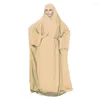 Etnische kleding Moslim Lange Khimar Gebed Jurk Vrouwen boven het hijab Hapeed Abaya Jilbab Ramadan Robe Kaftan Islamitische Worship Service