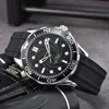 남성용 Omeg 손목 시계 2023 New Mens Watches 모든 다이얼 작업 자동 기계 시계 탑 브랜드 크로노 그래프 시계 남성 패션 m03