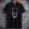 Magliette da uomo est Bear Stampa 100 Uomini di cotone T Shirt HipHop Maglietta Oneck Estate Maschile Causale Magliette Moda Magliette allentate 230220