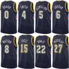 Man Kids Tryckt basket Aaron Gordon Jersey 50 Jeff Green 32 Zeke Nnaji 22 Thomas Bryant 13 Jamal Murray 27 Nikola 15 Michael Porter Jr 1 Sport Anpassad namnnummer