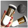 Makeup Brushes New Chubby Pier Foundation Brush Flat Cream Professional Cosmetic Drop Livraison Health Beauty Tools ACCESSOIRES DHRFP