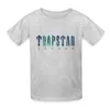 Męskie koszulki Trapstar London Men Mężczyzn Kobiety Moda Ojciec i syn Harajuku Tshirt ParentChild Odzież Casual Short Sleeve T Shirt TEES Z0221 IVBK IVBK