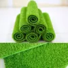 Decorative Flowers 15/30cm Grass Mat Green Artificial Grassland Moss Lawn Turf Carpet DIY Micro Landscape Home Floor Aquarium Wedding