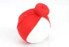 Hårtillbehör Född småbarn barn Baby Boy Girl Turban Knot Cotton Beanie Hat Winter Warm Cap