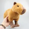 박제 봉제 동물 33cm 시뮬레이션 Capybara 플러시 장난감 Kawaii Capybara stofted doll 소프트 카피 바라 동물 인형 어린이 소녀 장난감 230220