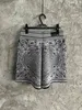 2023 New Summer Men's Shorts Caixa de caju de caxemira de malha ~ Bottoms de designer de luxo