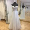 Robes de soirée robe de mariée exquise 2023 femmes en mousseline de soie dos nu avec perles robe de mariée ALine sans manches balayage train robes d'occasion personnalisées 230221