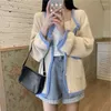 Women's T Shirts 2023 Autumn Light Luxury Fashion Coat Women's Sweater Knitted Cardigan Top All-match Boutique Clothing Simple Style