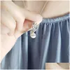 Impostazioni dei gioielli S925 Sterling Sier Ciondolo Squisita Fata Perla Accessori fai da te Montaggi Collana da donna Supporti per 8 mm Dhyl8