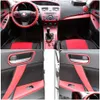 Car Stickers For Mazda 3 2010 Interior Central Control Panel Door Handle 3D/5D Carbon Fiber Decals Styling Accessorie Drop Delivery Dhkes