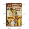 België bier poster metalen plaat tinnen tekens vintage pin-up tin bord decoratieve plaque pub bar man cave club muur kunst decor accessoires sexy meisje schilderij maat 30x20cm w01