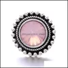 Charms Retro Sier Color Snap Button okrągły kobiety Biżuterię Biżuterię Rhinestone 18 mm metalowe przyciski Snaps DIY Bransoletka Biżuteria