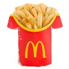 T-shirts pour hommes T-shirt Men 2023 Hip Hop Fashion 3D Burger Frises Fast Food lâche Unisexe Tops d'été Shirt Plus taille 5xl