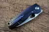 TWOSUN M390 BLADE SURVIVAL FOOKING FICK KNIVNING Utomhus F￤rg Titan Kolfiberhandtag Fast Open Gift TS129