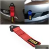 Cordes de remorquage Bars Corde Nylon haute résistance Remorque Remorquage Voiture de course Universal Eye Strap Pare-chocs Pqytr71 Drop Livraison Automobiles Mo Dho7K