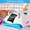Nail Dryers 132w UV Lamp For Resin With 4Timer est Sun X11 Nail Lamp Dryer Smart Sensor Gel Lamps Upgraded Professional Nail Tools 230220