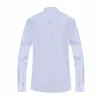 Men's Casual Shirts Plus Size S To 8XL Plaid Formal Dress Shirt Long Sleeve Cotton Slim Fit Designer Business Striped Male Social White 230221