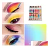 Oogschaduw Nieuwe schoonheid Glaza 63 Kleuren Eyeshadow Palet Make -up Matte Paletten Waterdicht Poeder Natuurlijk gepigmenteerd Naakt Smokey Drop D DHQT5