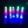 Otros suministros para fiestas de eventos 30pcslot Glow Sticks para bodas Cumpleaños Colorido 3 Parpadeo LED Light Foam Stick con 3 baterías No 230221