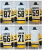 AANGEPASTE Heren 2023 Winter Klassiek 87 Sidney Crosby Hockey Jerseys 2.0 Reverse Retro 71 Evgeni Malkin Heren 59 Jake Guentzel 58 Kris Letang Mari Heren Dames