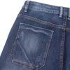 Men's Jeans High Quality Straight Mid Waist Cotton Solid Color Simple Casual Pants Trousers Spring AutumnMen's