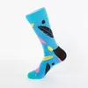 Chaussettes pour hommes 10 paires/lot colorées et haute marée de tube pour femmes heureux en gros série d'oeufs de pâques équipe de sport