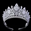 Diadèmes Princesse Couronne HADIYANA Design Classique Mariage Élégant Bijoux De Cheveux De Mariée Diadèmes Et Couronnes Femmes Zircon BC5069 Corona Princesa Z0220