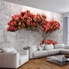 Wallpapers Custom Po Wall Painting 3D Stereoscopic Flower Branches Abstract Tree Mural Wallpaper For Living Room Bedroom Home Decor