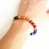 Bedelarmbanden 7 chakra armband gemengde steen genezing bid mala diy natuurlijke kralen yoga sieraden voor vrouwelijke mannen