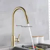 Kitchen Faucets Hownifety Black Kitchen Faucet Cold Water Mixer Crane Tap Sprayer Stream Rotation Sink Tapware Wash For Kitchen Pull Out 230221