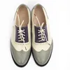 Klänningskor Womens Flats Oxford Woman äkta läder sneakers dam brogues vintage casual oxfords för kvinnor skor 230220