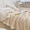 Blankets Plaid Bed Blanket Children Adults Warm Winter And Throws Thick Wool Fleece Throw Sofa Cover Duvet Soft spread 230221