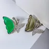 Boucles d'oreilles pendantes Bilincolor mode vert papillon boucle d'oreille pour les femmes fête de mariage