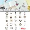 Embrulho de presente 46pcs adesivos de scrapbooking vintage