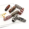 Charms Natural Stone Pendants Cylindrical Dzi Colorf Agate Bead Pendant Ornament For Jewelry Making Gift Accessories Drop De Dha9X
