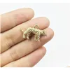 Charms HTR 10pcs 15 25mm Leopar Nickle/Kurşun/CAD Çinko Alaşım Kolyesi Kadın Mücevher Konuk Bilezikler Küpe 2 Renk Del Del Dh5s2