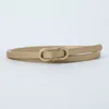 S3449 Europe Fashion Women's Decoration Slim Belt Eyes Metal Buckle Simple Candy Color Pu Leather Belts