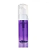 Storage Bottles 2OZ Portable Foam Bottle Empty Pump 60ml Purple Lotion Shampoo Dispenser Koop Refillable 10PCS