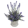 Decorative Flowers Home Decoration DIY Lavender Indoor Simulated Potted Plant Artificial Wedding Layout