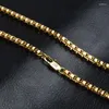 Chains Top Quality Simple Elegant Gold Color Necklaces Chain For Men Jewelry Accessory 24inch Wholesale DIY Long