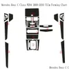 Car Stickers Carstyling Carbon Fiber Interior Center Console Color Change Molding Sticker Decals For Benz C Class W204 200710 Drop D Dh7Si