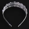 Tiaras Wedding wielowarstwowy opaska do włosów z cyrkonem luksusowy kryształowy tiara