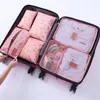 Storage Bags 7pcs/set Travel Bag Organizer Clothes Luggage Blanket Shoes Organizers Suitcase Traveling Pouch Packing Set