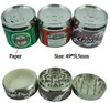 4-layers Pop Can Metal Grinder for Dry Herb Smoking Cigar Cigarettes Herbal Grinders Crusher with SharpTeeth