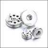 Stud Simple Sier Kaplama 12mm 18mm Snap Button İnci Küpeler Kadınlar Erkek Çekerler Düğmeleri Takı Damlası Teslimat DHFSK