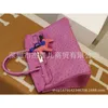 Handbag Designer Ostrich Stitched Family Bag South Africa Kk Skin L3 Rose Purple B25bk30 Genuine Leather